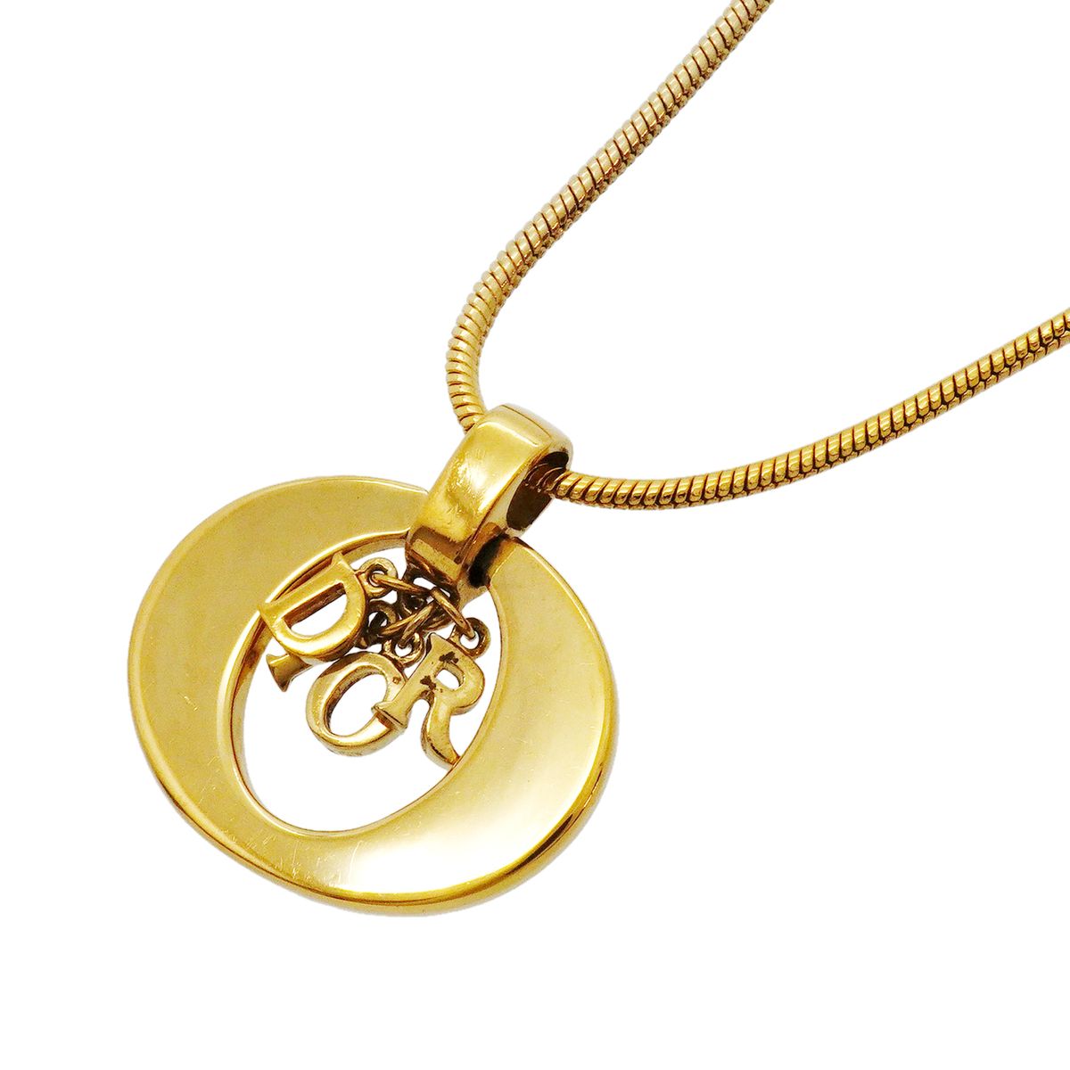 Dior Necklace Logo Gold Plated