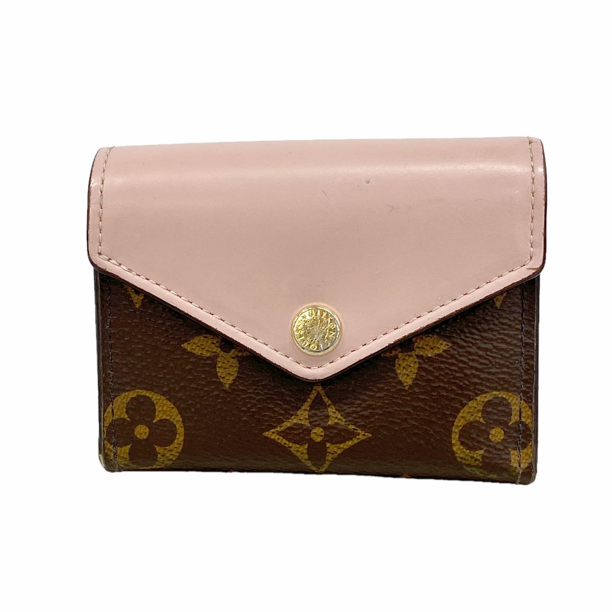 Louis Vuitton Trifold Wallet Monogram Portefeuille Zoe Rose Ballerine