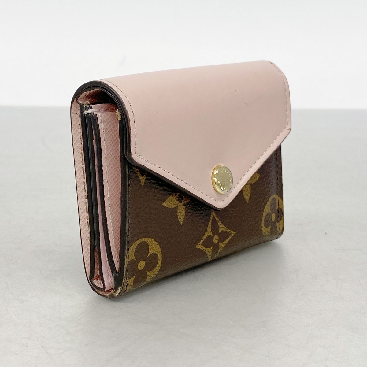 Louis Vuitton Trifold Wallet Monogram Portefeuille Zoe Rose Ballerine — view 2