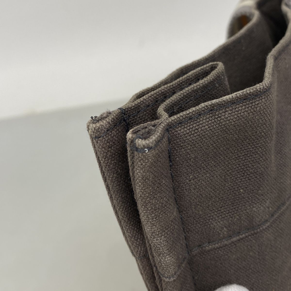 Hermes Tote Bag Fourre Tout MM Canvas Gray Silver — view 7