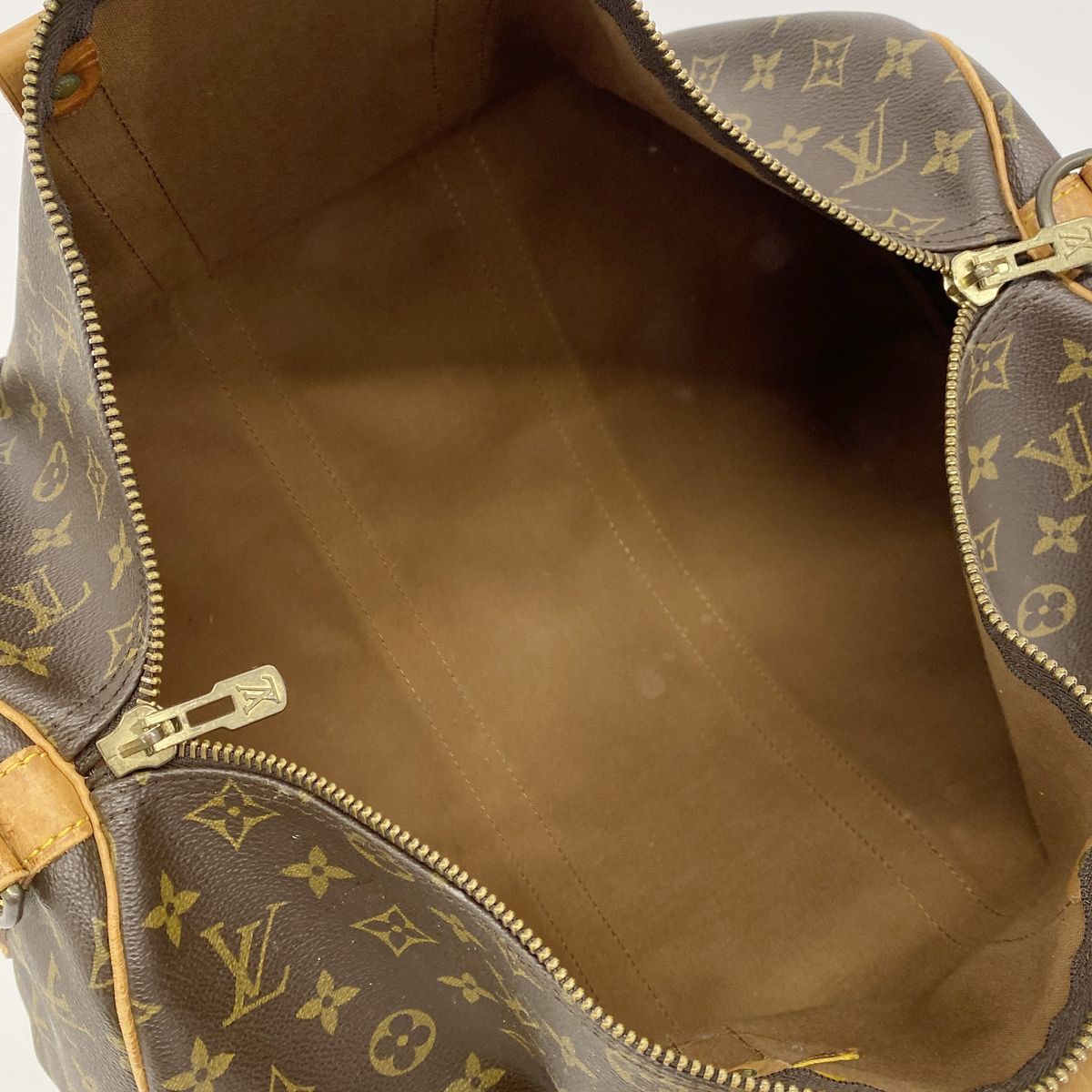 Louis Vuitton Boston Bag Monogram Keepall Bandouliere 45 Brown — view 4