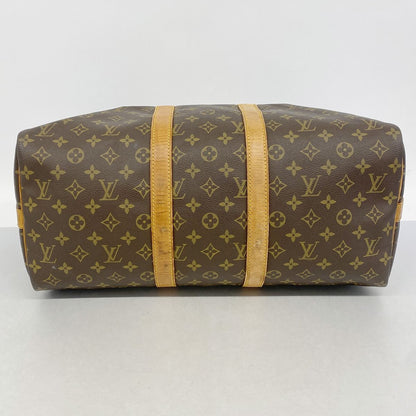 Louis Vuitton Boston Bag Monogram Keepall Bandouliere 45 Brown — view 3