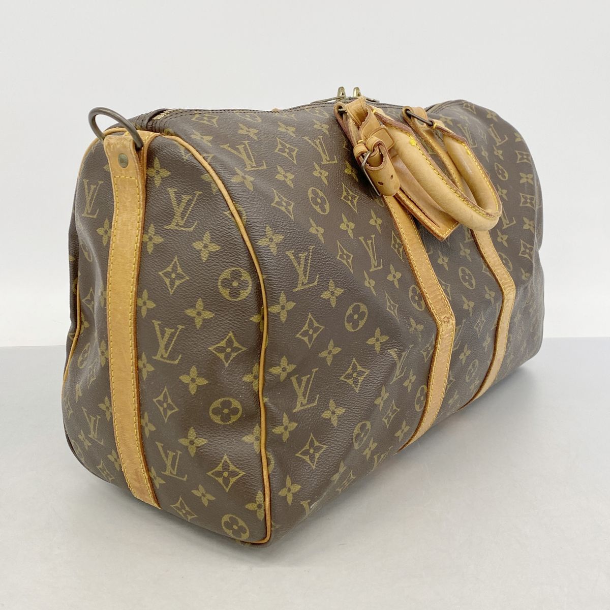 Louis Vuitton Boston Bag Monogram Keepall Bandouliere 45 Brown — view 2