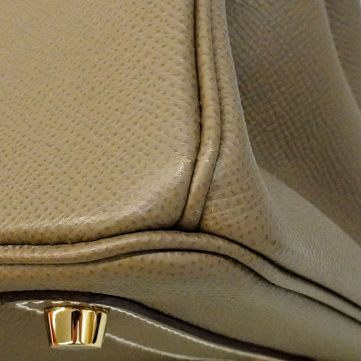 Hermes Handbag Birkin 30 Veau Epsom Etoupe Gold — view 7