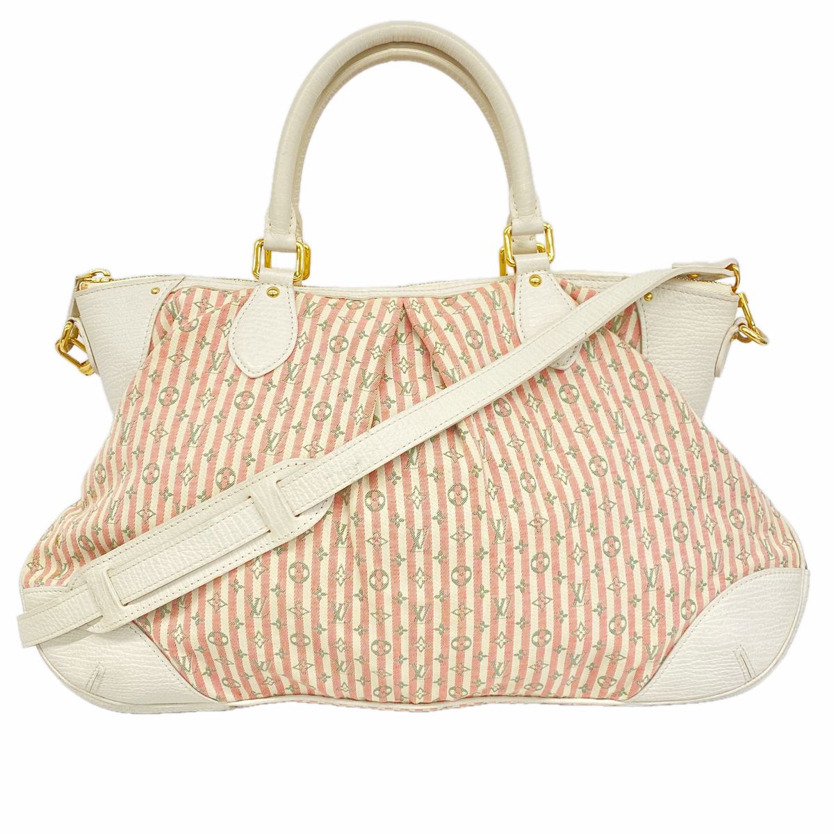 Louis Vuitton Handbag Monogram Mini Lin Croisette Marina GM Rouge 2-Way Bag