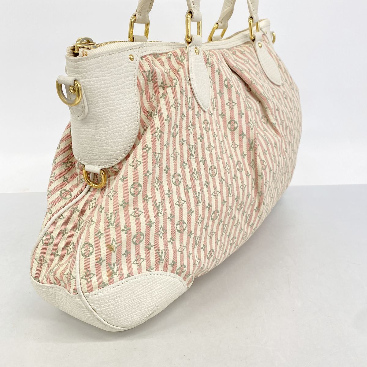 Louis Vuitton Handbag Monogram Mini Lin Croisette Marina GM Rouge 2-Way Bag — view 2