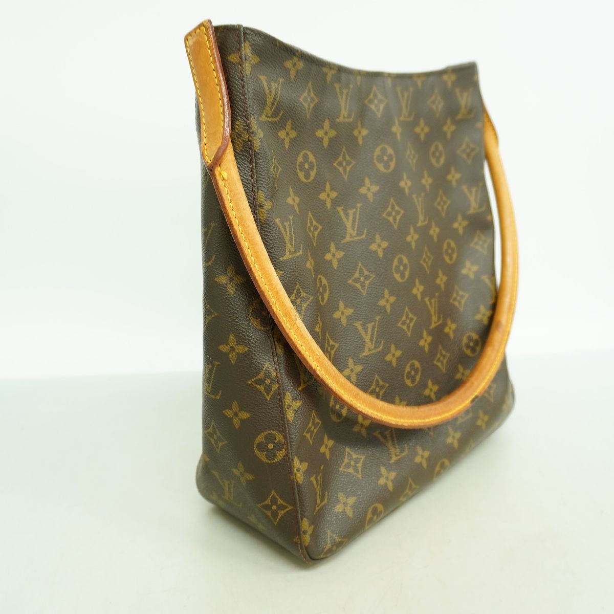 Louis Vuitton Shoulder Bag Monogram Looping GM Brown — view 2