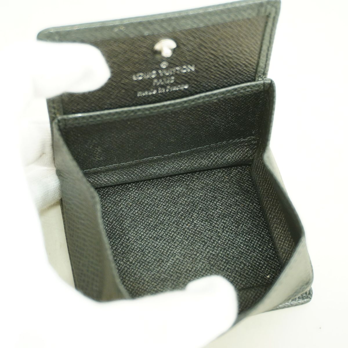 Louis Vuitton Coin Purse Taiga Portefeuille Monnaie Boite Ardoise — view 3