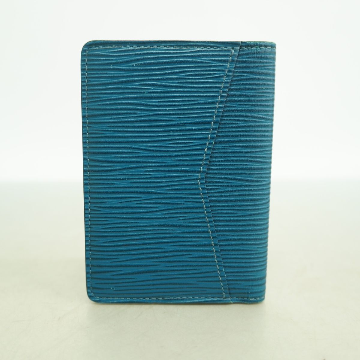 Louis Vuitton Card Case Epi Pocket Organizer Blue Celeste — view 7