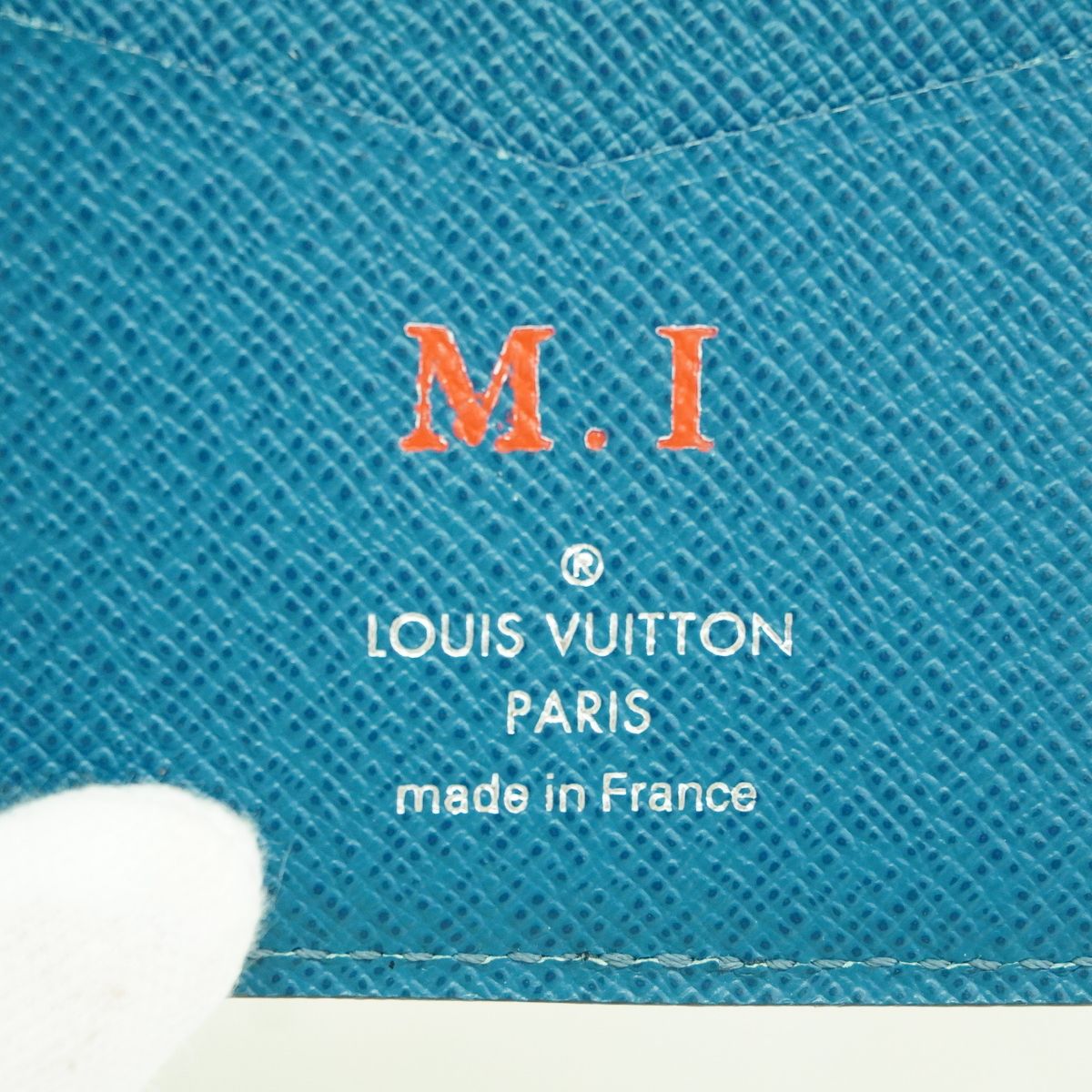 Louis Vuitton Card Case Epi Pocket Organizer Blue Celeste — view 4