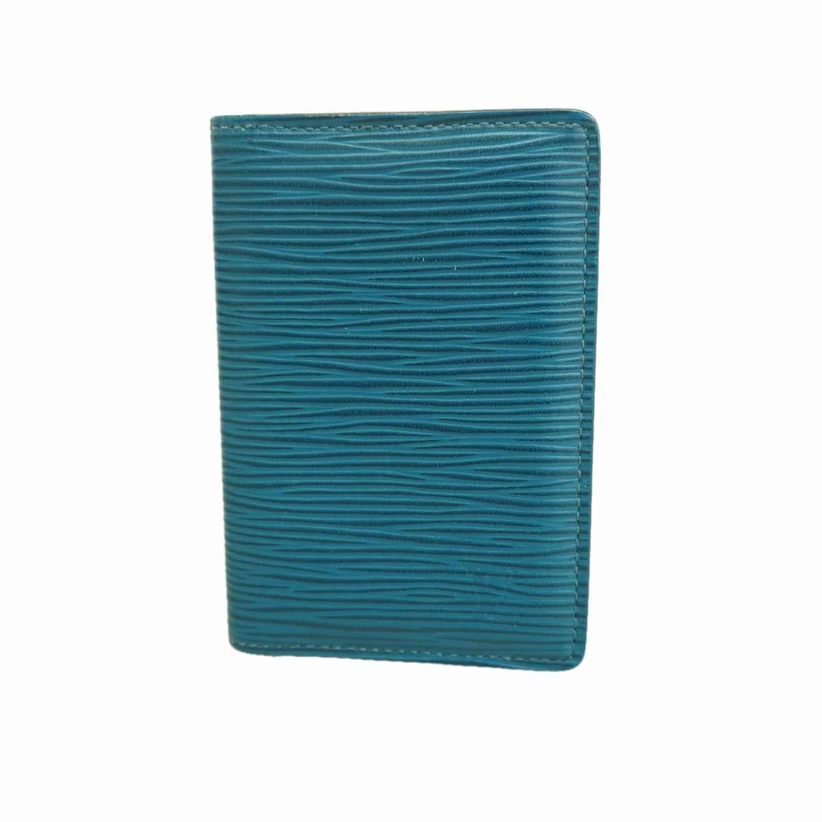 Louis Vuitton Card Case Epi Pocket Organizer Blue Celeste