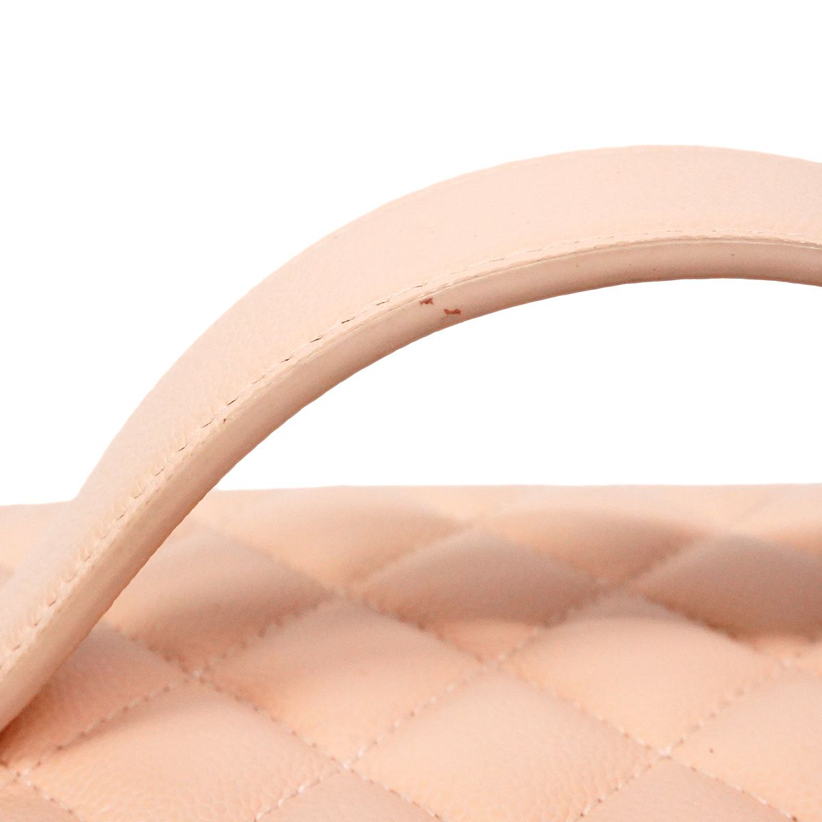 Chanel Vanity Bag Quilted Caviar Leather Pink Champagne Gold — view 8