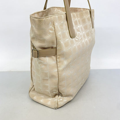 Chanel Tote Bag New Travel Nylon Beige Silver — view 2
