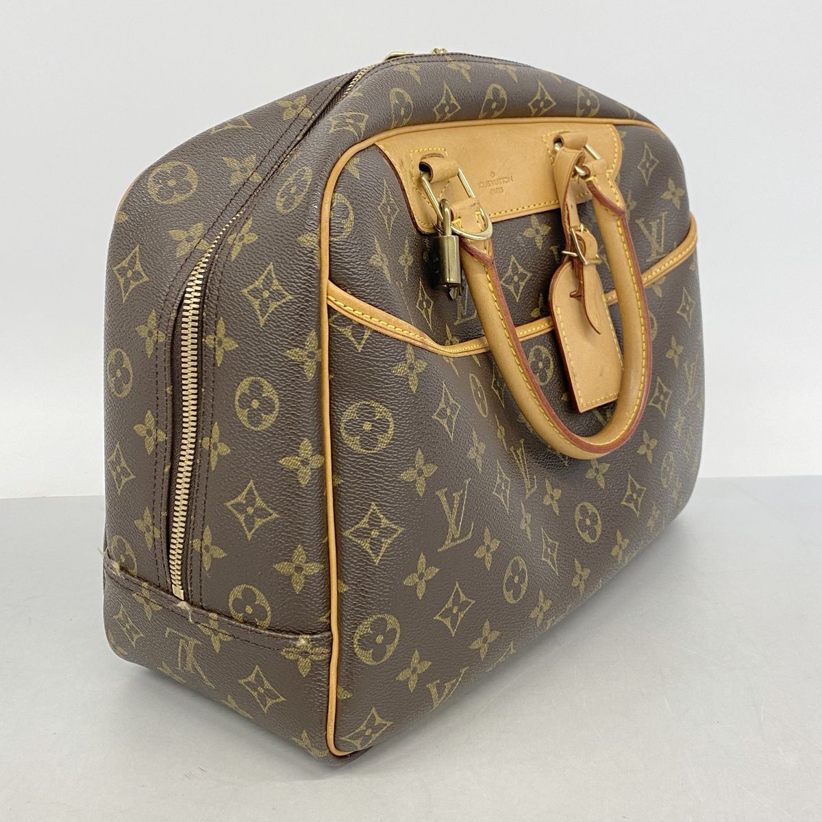 Louis Vuitton Handbag Monogram Deauville Brown — view 2