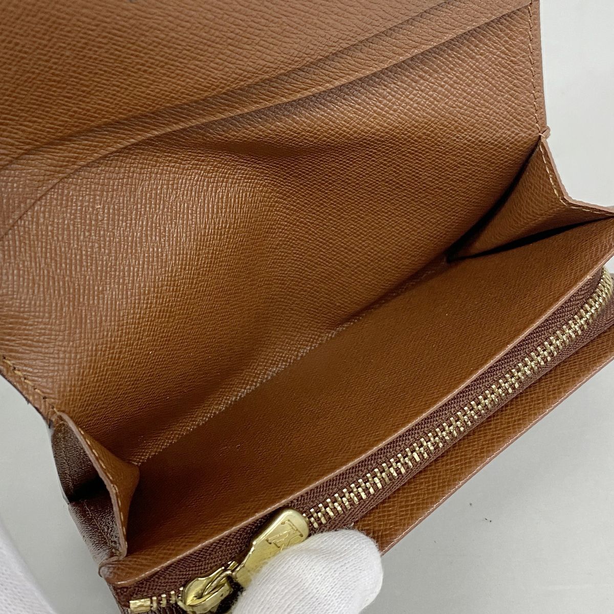 Louis Vuitton Wallet Monogram Porte Monnaie Billets Tresor Brown — view 3