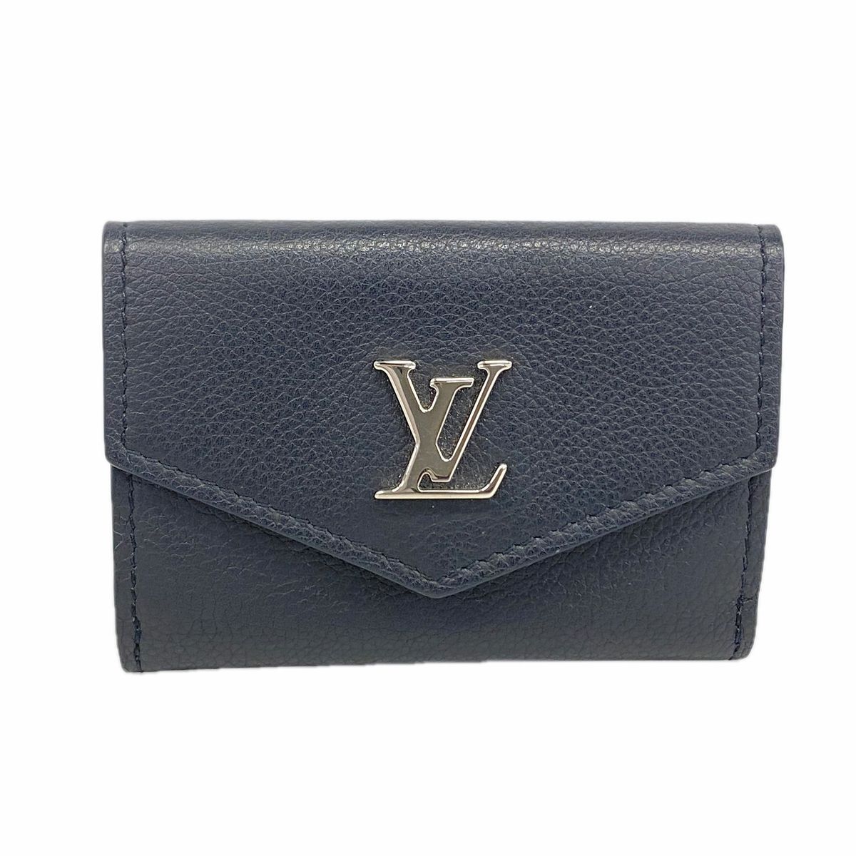 Louis Vuitton Trifold Wallet Portefeuille Lock Mini Noir