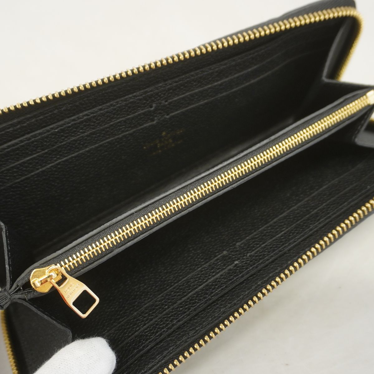 Louis Vuitton Wallet Monogram Empreinte Portefeuille Clemence Noir — view 4