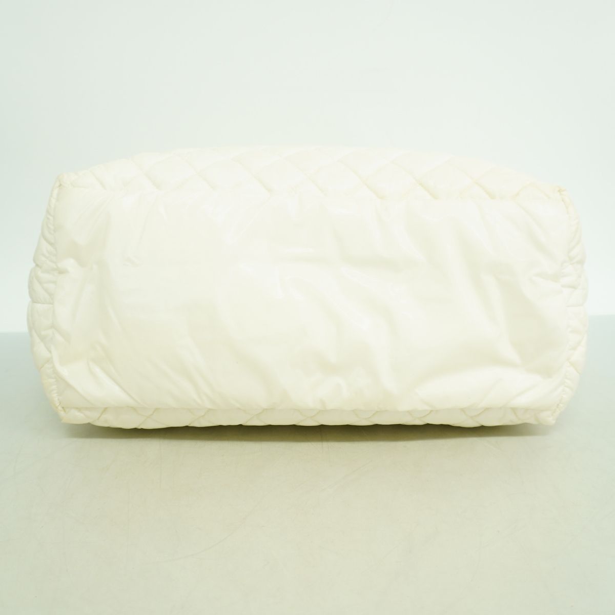 Chanel Tote Bag Coco Cocoon Nylon White Silver — view 3