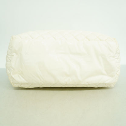 Chanel Tote Bag Coco Cocoon Nylon White Silver — view 3