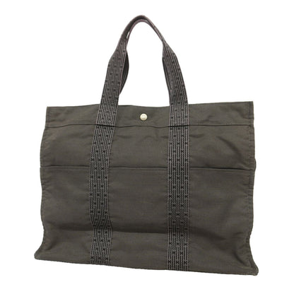 Hermes Tote Bag Herline GM Nylon Gray Silver