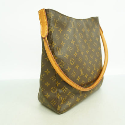 Louis Vuitton Shoulder Bag Monogram Looping GM Brown — view 2