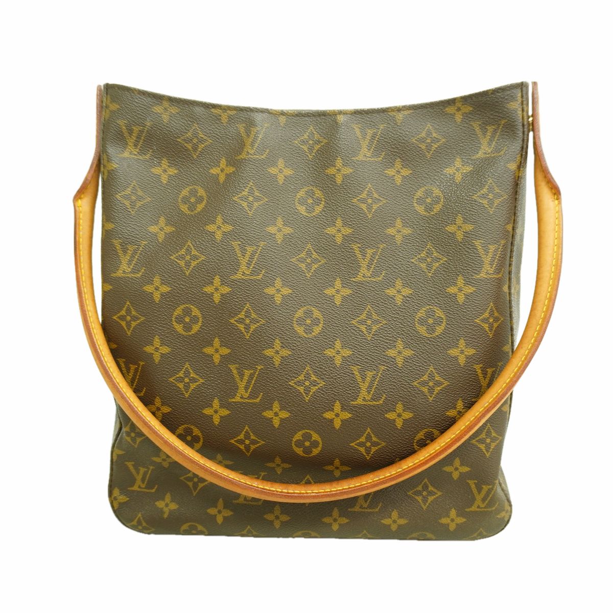 Louis Vuitton Shoulder Bag Monogram Looping GM Brown