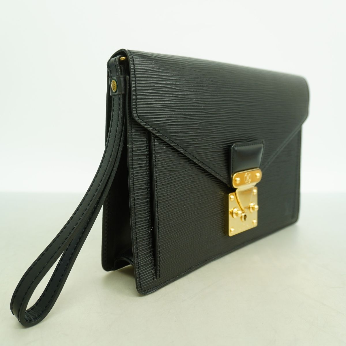 Louis Vuitton Clutch Epi Pochette Series Dragonne Noir — view 2