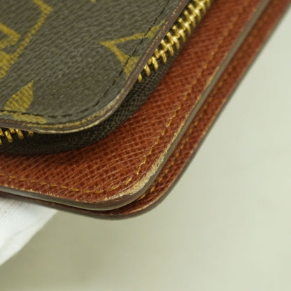Louis Vuitton Wallet Monogram Porte Papier Zip Brown — view 5