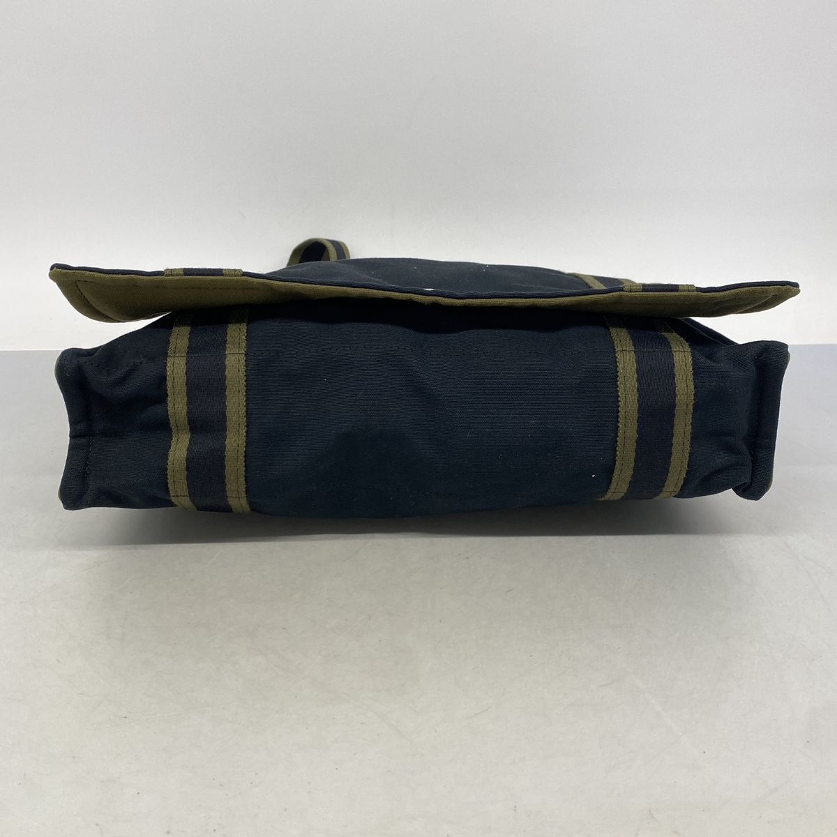 Hermes Shoulder Bag Fourre Tout Besace MM Canvas Black Khaki Silver — view 3