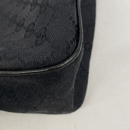 Gucci Shoulder Bag GG Canvas Black Silver — view 8