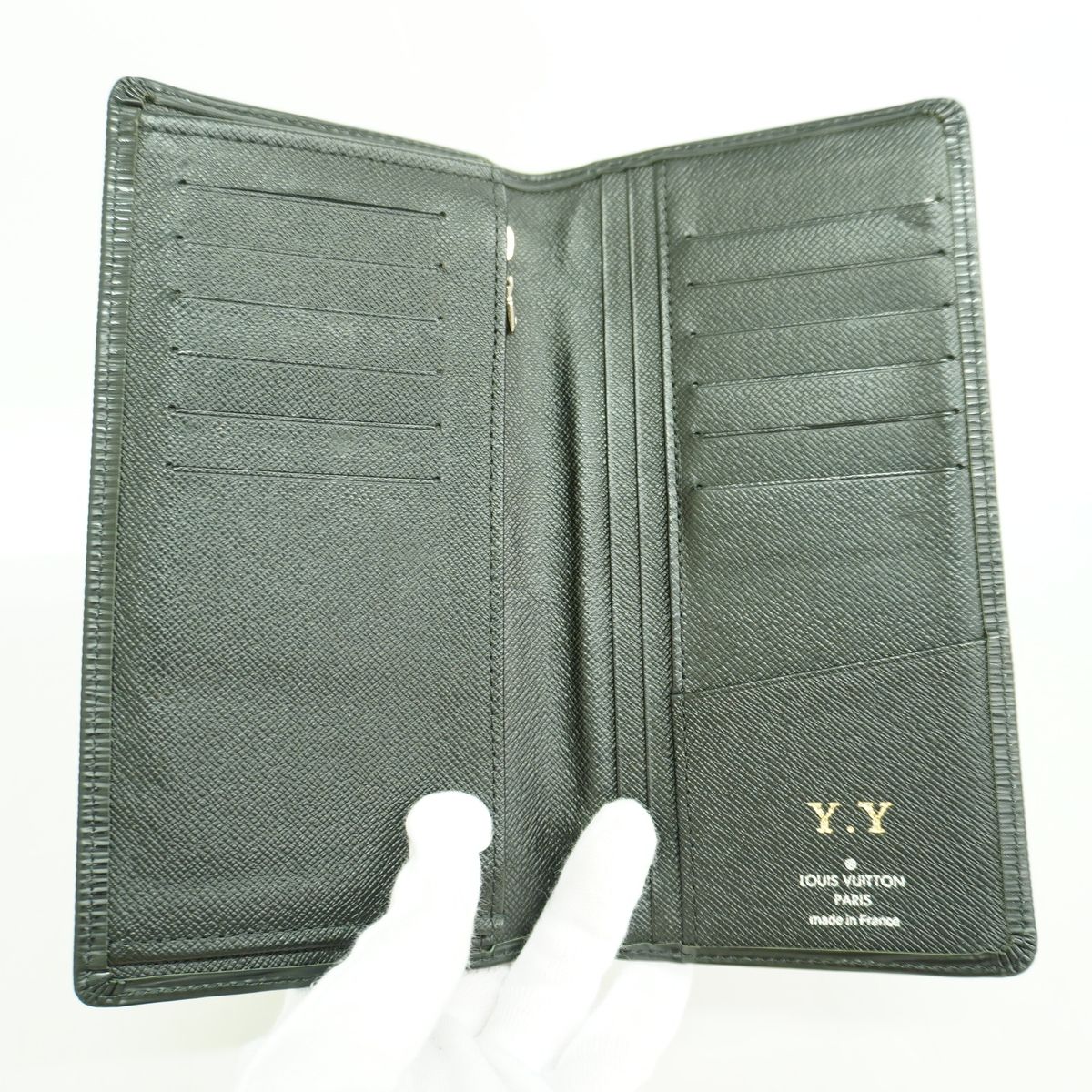 Louis Vuitton Wallet Epi Portefeuille Brazza Noir — view 3