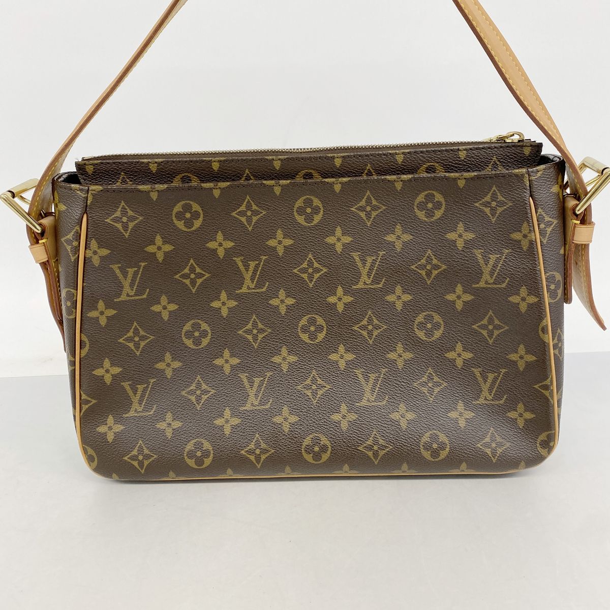 Louis Vuitton Shoulder Bag Monogram Viva-Cite GM Brown — view 8