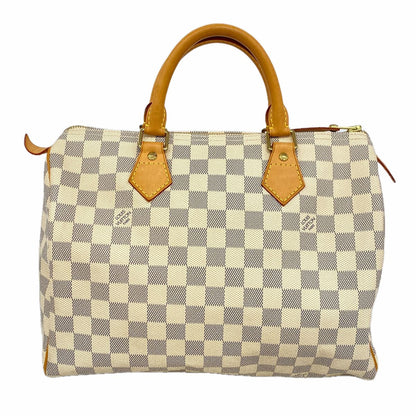 Louis Vuitton Handbag Damier Azur Speedy 30 White