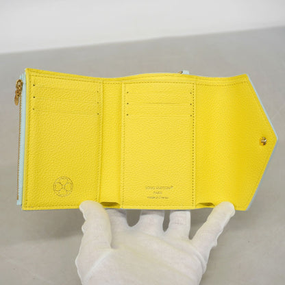 Louis Vuitton Trifold Wallet Monogram Empreinte Portefeuille Victorine Sky Blue — view 4