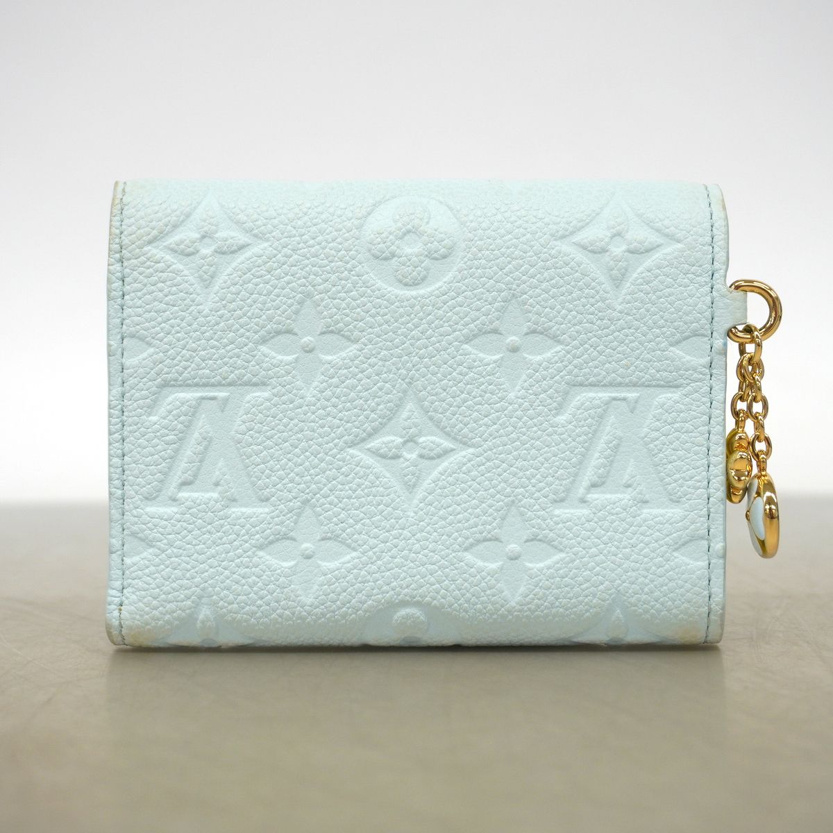 Louis Vuitton Trifold Wallet Monogram Empreinte Portefeuille Victorine Sky Blue — view 8