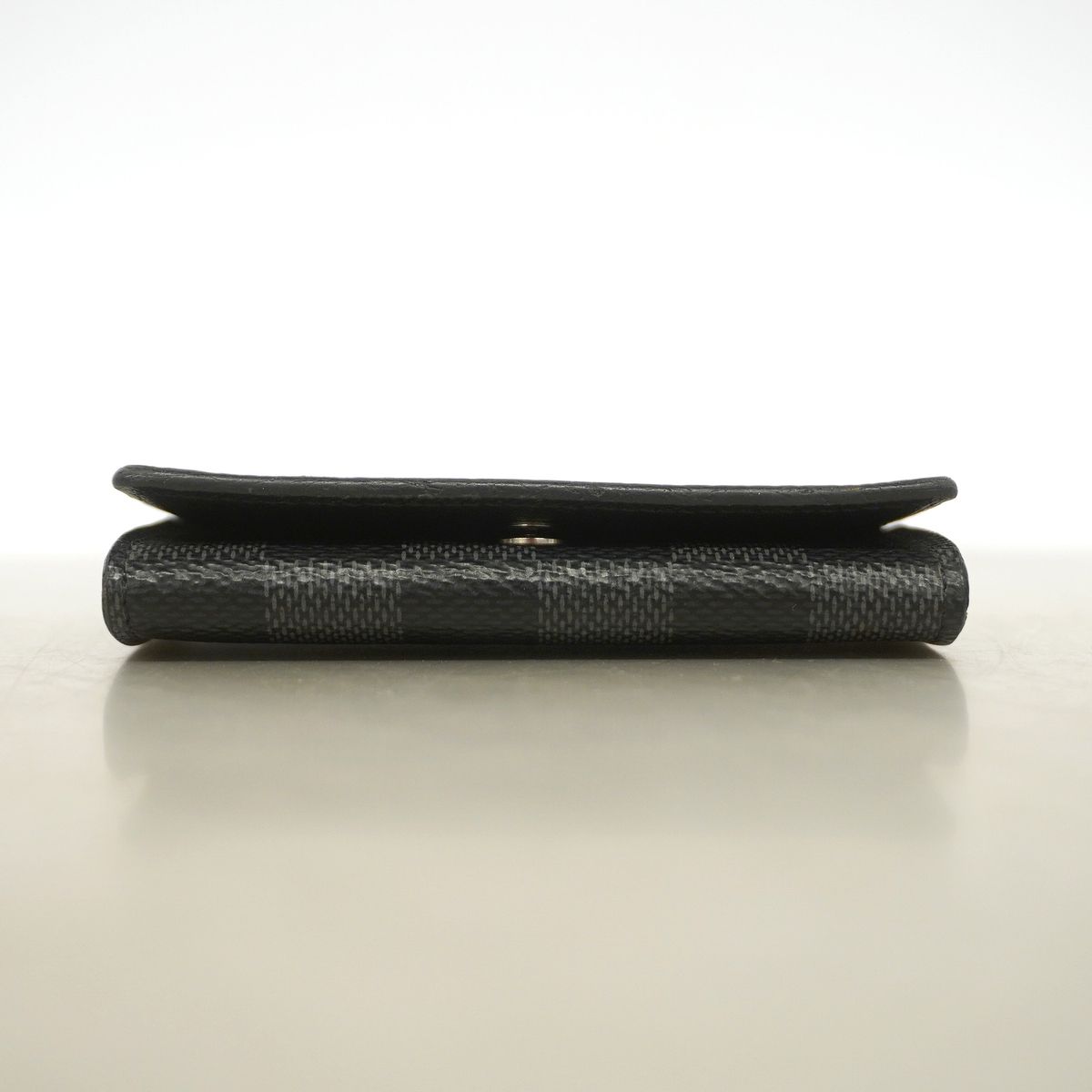Louis Vuitton Business Card Case Damier Graphite Envelope Holder Black Gray — view 3