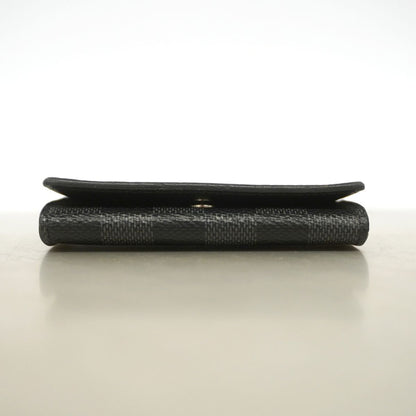 Louis Vuitton Business Card Case Damier Graphite Envelope Holder Black Gray — view 3