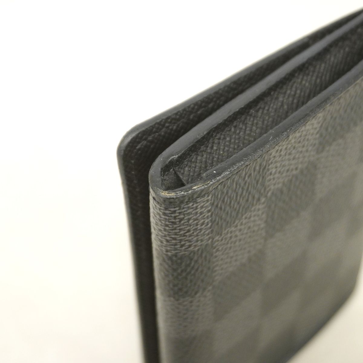 Louis Vuitton Business Card Case Damier Graphite Envelope Holder Black Gray — view 7