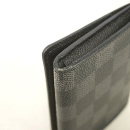 Louis Vuitton Business Card Case Damier Graphite Envelope Holder Black Gray — view 7