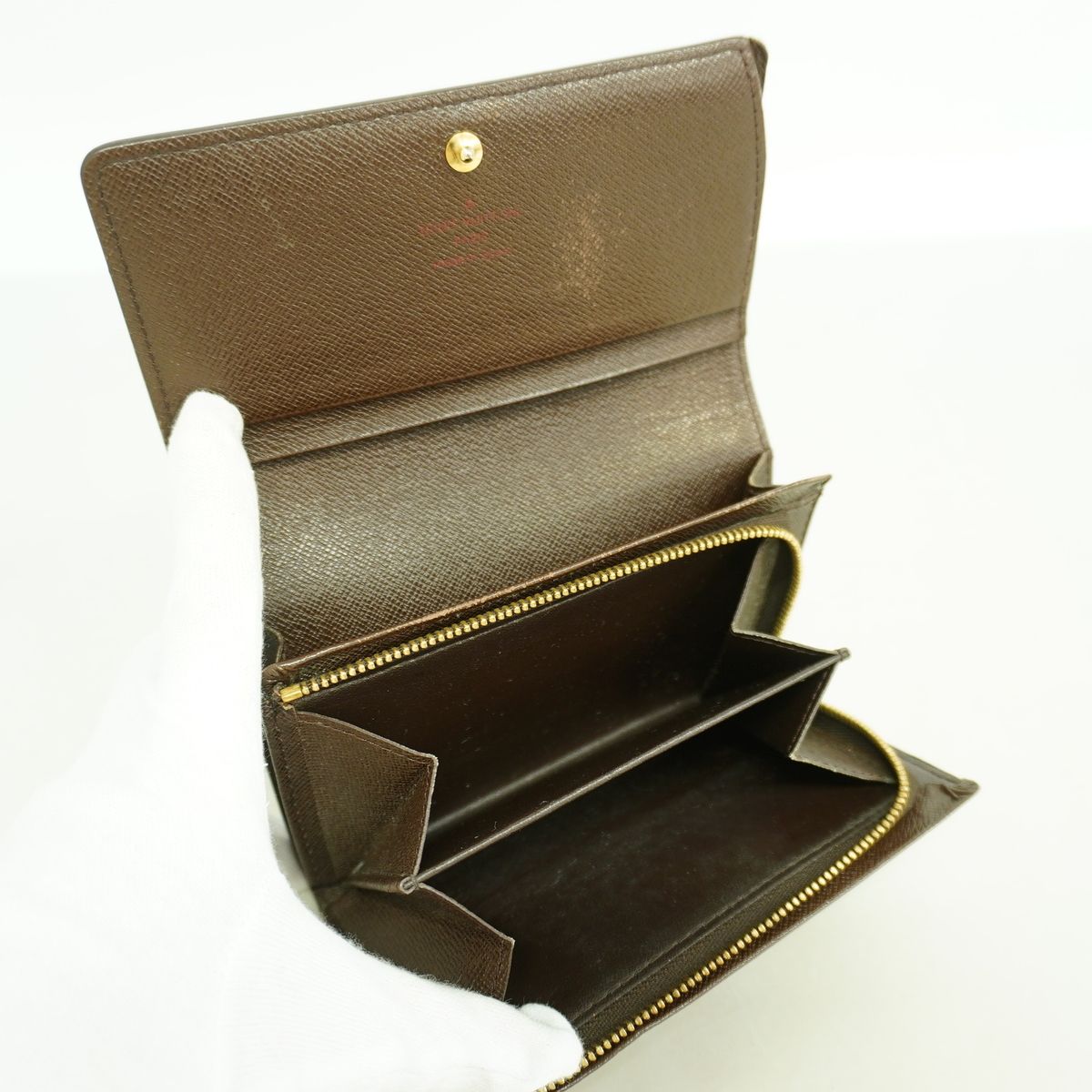 Louis Vuitton Wallet Damier Porte Monnaie Billets Tresor Ebene — view 3
