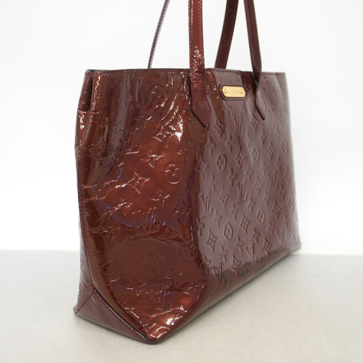 Louis Vuitton Tote Bag Vernis Wilshire MM Rouge Fauvist — view 2
