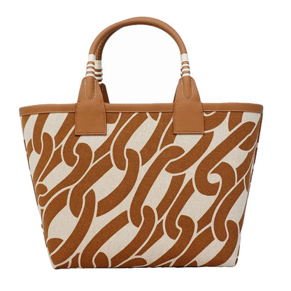 Hermes Tote Bag Steeple 25 Toile H Natural — view 6