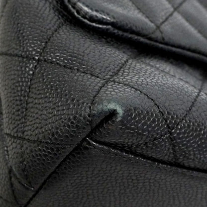 Chanel Handbag Quilted Caviar Leather Black Silver — view 6