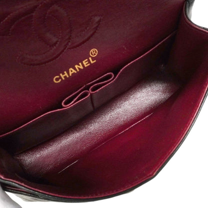 Chanel Shoulder Bag Quilted Lambskin Black Gold — view 4