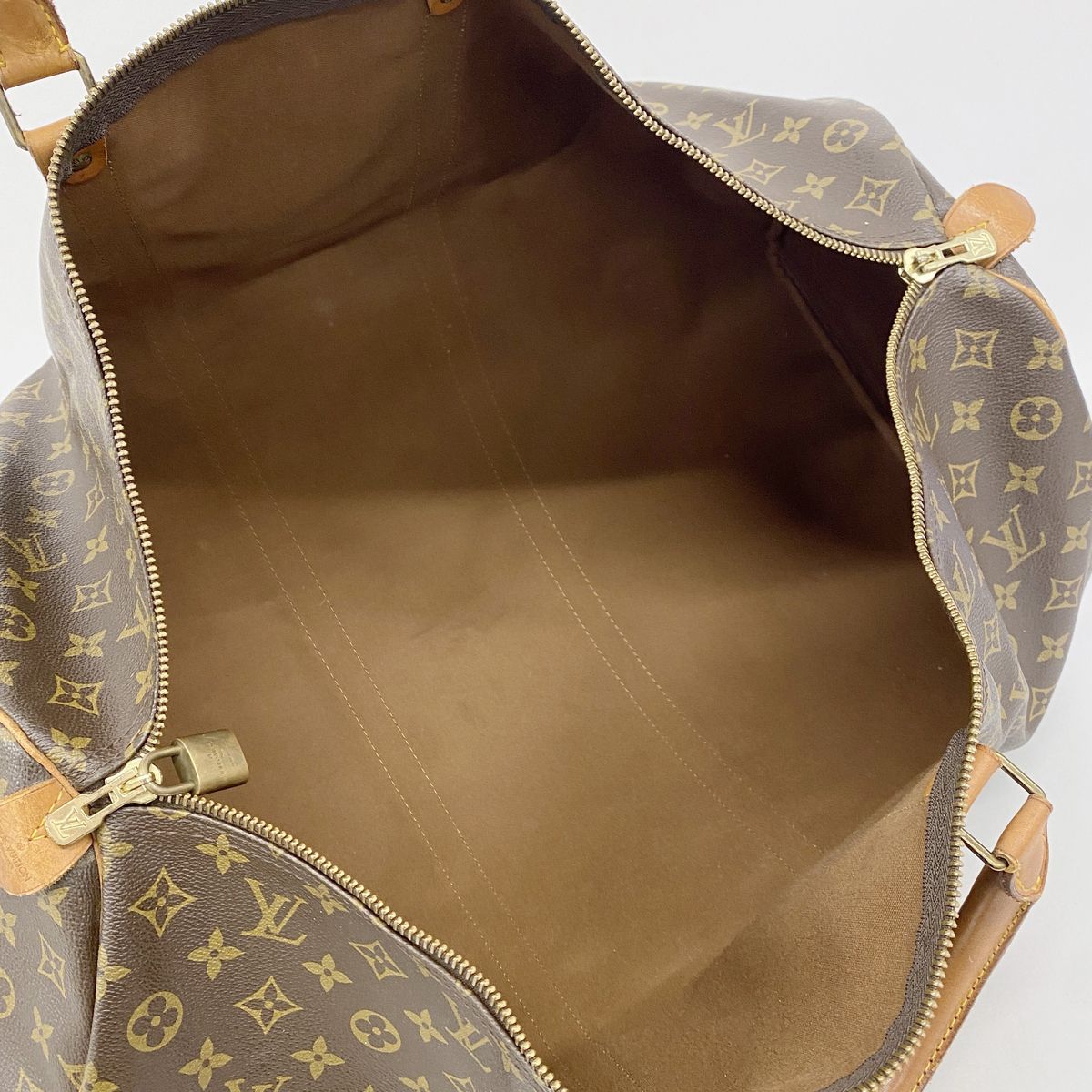 Louis Vuitton Boston Bag Monogram Keepall 60 Brown — view 4
