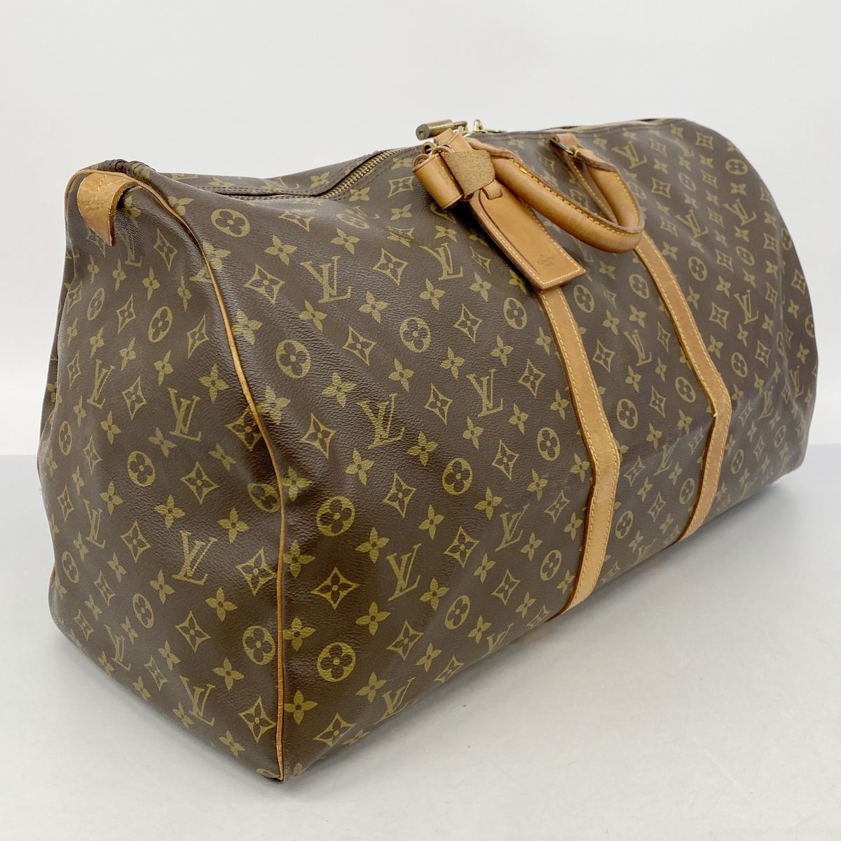 Louis Vuitton Boston Bag Monogram Keepall 60 Brown — view 2