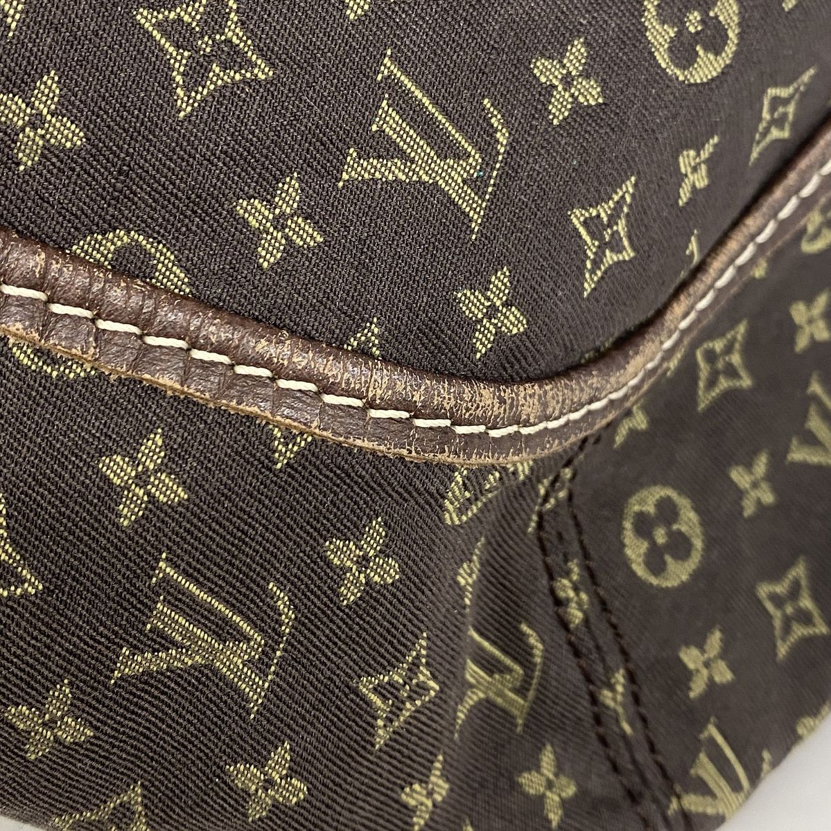 Louis Vuitton Handbag Monogram Mini Lin Besace Angele Ebene — view 6