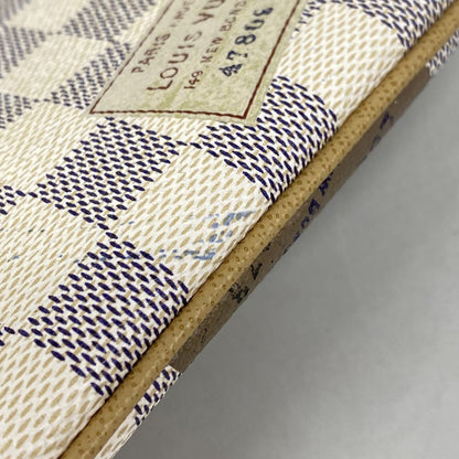 Louis Vuitton Pouch Damier Azur Label Collection Pochette Mila MM White — view 7