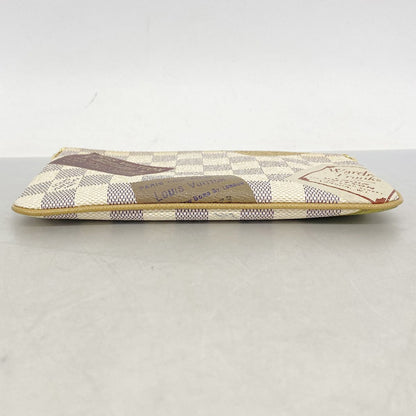 Louis Vuitton Pouch Damier Azur Label Collection Pochette Mila MM White — view 3