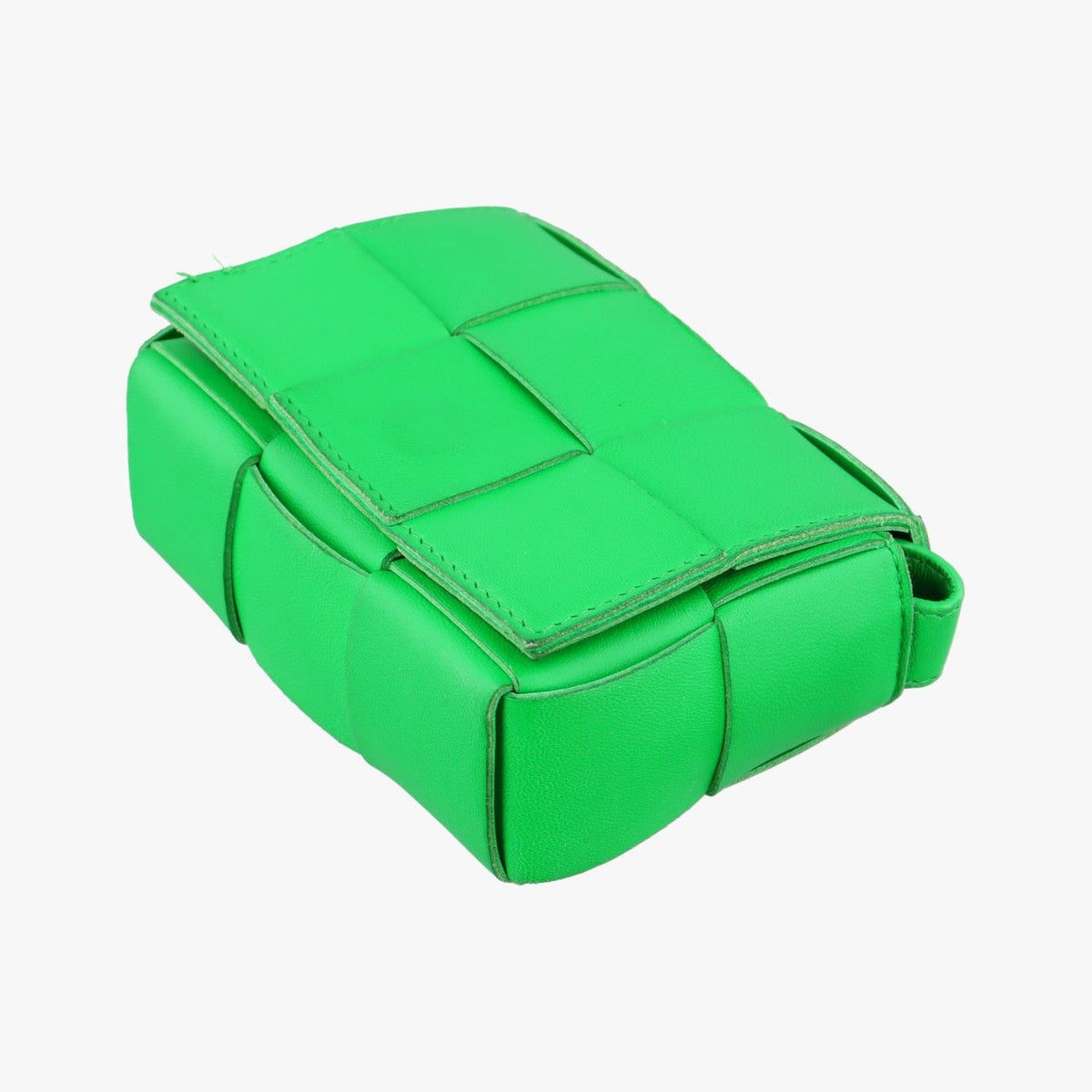 Bottega Veneta Candy Cassette Green Lambskin Shoulder Bag — view 4
